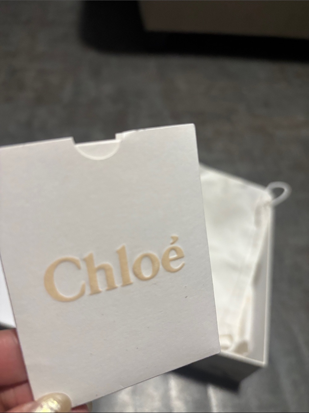 Chloé White Dust Bags & Box Set empty for gift giving for shoes bags etc cards